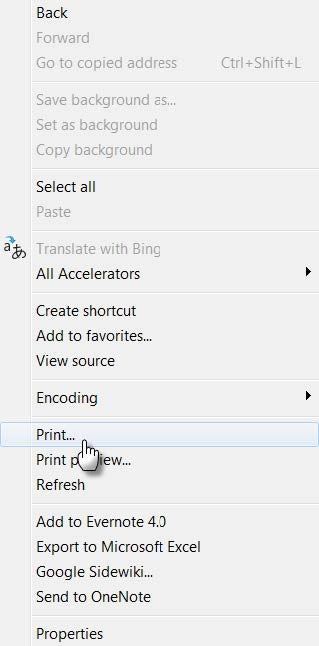 Printing Screens from the SIS - KBA 89265 | University Technology
